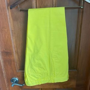 Men’s 33/32 Yellow J-Crew Chino’s. Worn Twice.